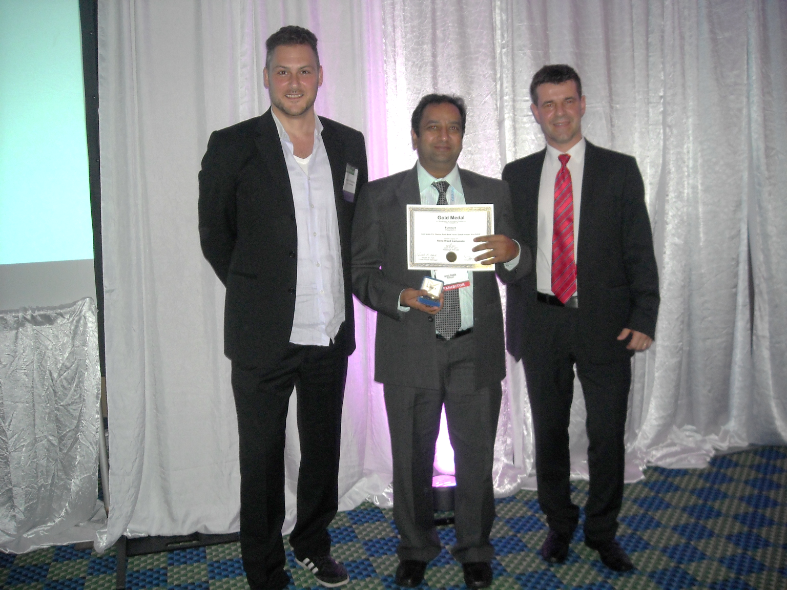 KeraGlow award receiving moment